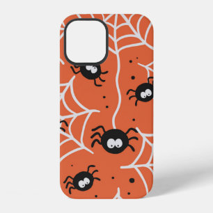 Coque iPhone 12 Motif sans couture Halloween avec araignées et toi