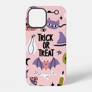 Coque iPhone 12 Motif sans couture Halloween avec différentes voit