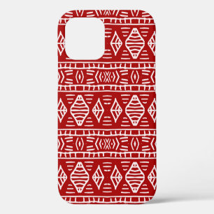 Coque iPhone 12 Motif sans couture peinte à la main rayée avec eth