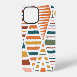 Coque iPhone 12 Motif sans couture tribal ethnique à carreaux écos