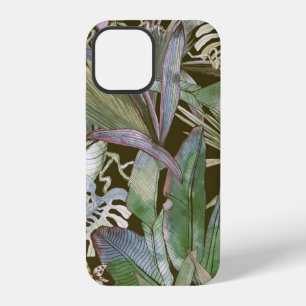 Coque iPhone 12 Motif sans couture tropical avec fleurs tropicales