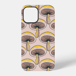 Coque iPhone 12 Motif sans couture vintage de champignons de jardi