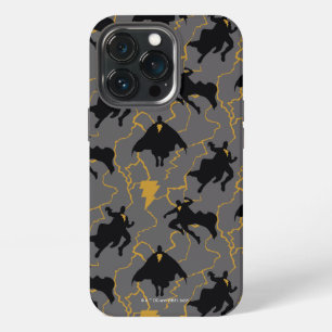Etui iPhone 13 Pro Motif silhouette de Black Adam éclair
