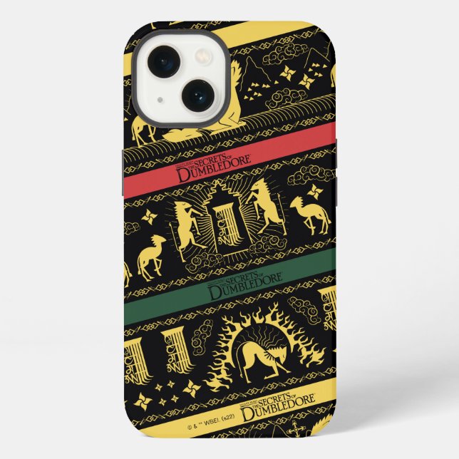 Coque iPhone Motif superposé de Qilin (Verso)