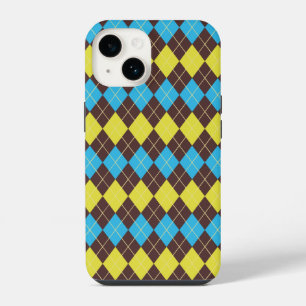 Coque Pour iPhone 14 Motif Tartan Écossais des Années 70