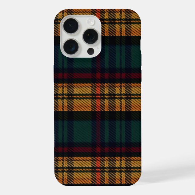 Coque iPhone Motif Tartan Intemporel  (Verso)