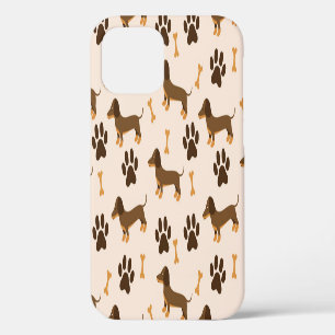 Coque iPhone 12 Motif Teckel : Conception de design d'impression v