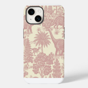 Coque Pour iPhone 14 Motif Toile Dinosaure Vintage Jungle Préhistorique