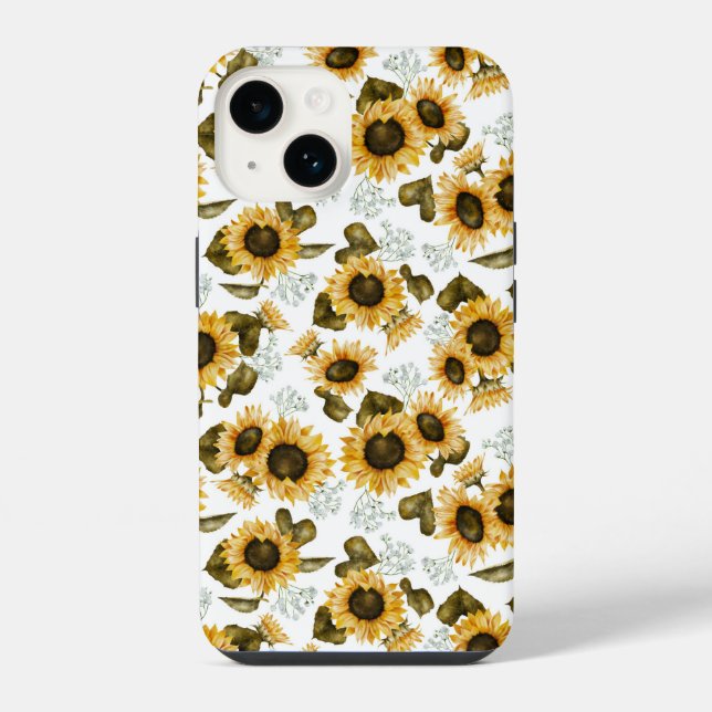 Coque iPhone Motif tournesol (Verso)
