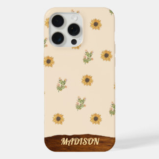 Coque iPhone 15 Pro Max Motif Tournesol 