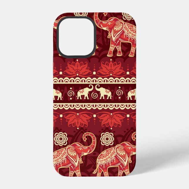 Coque iPhone Motif transparent avec éléphants  (Verso)