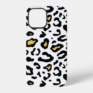 Coque iPhone 12 Motif transparent de peau de léopard
