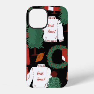 Coque iPhone 12 Motif transparent dessiné à la main avec tr de Noë