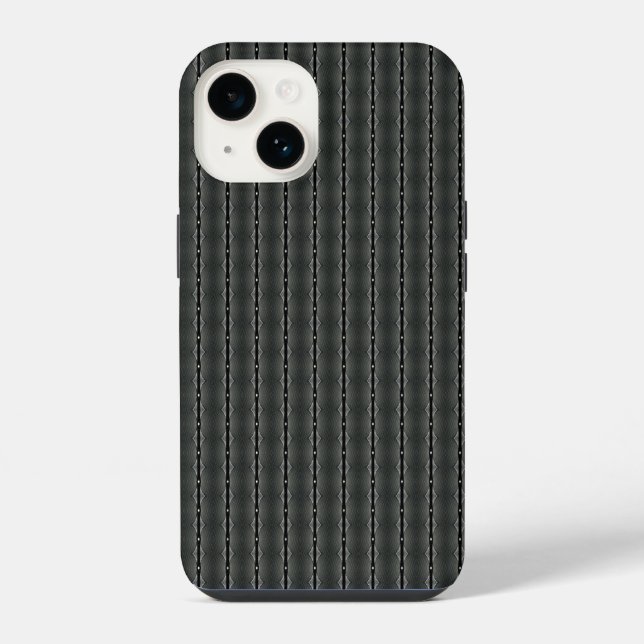 Coque iPhone Motif transparent en acier gris (Verso)