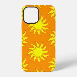 Coque iPhone 12 Motif transparent mignon de soleil. Style gribouil