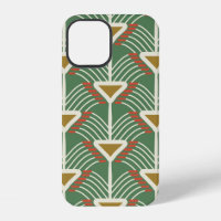 motif transparent vert avec lignes et géométrie sh