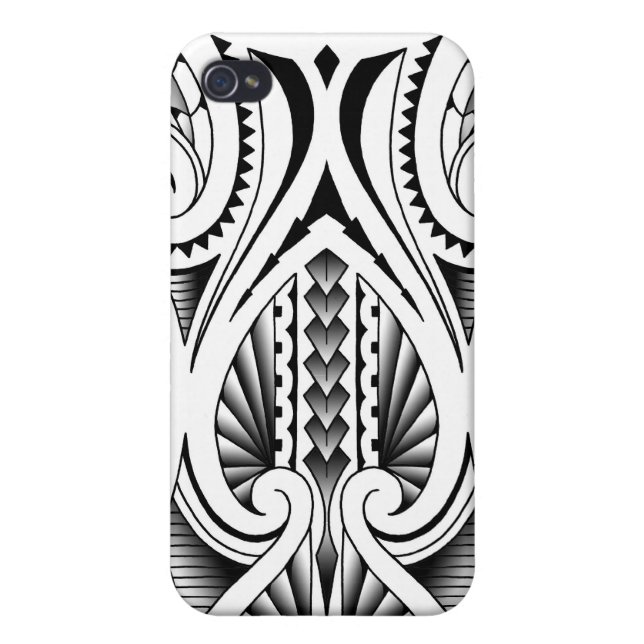 Coque iPhone Motif tribal maori/polynésien de tatouage (Dos)