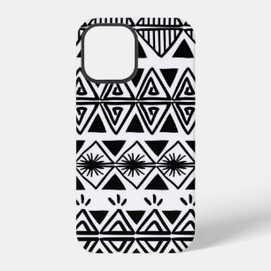 Coque iPhone 12 Motif tribal vintage avec dessin ethnique africain