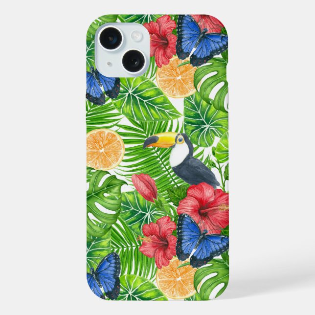 Coque iPhone Motif tropical (Verso)
