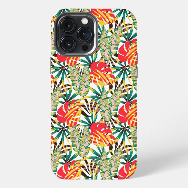 Coque iPhone Motif Tropical Clair (Verso)