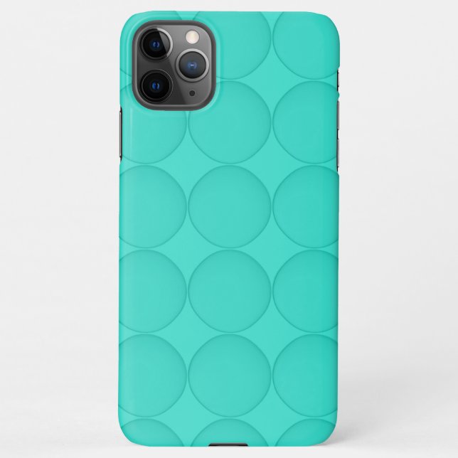 Coque iPhone Motif turquoise (Dos)