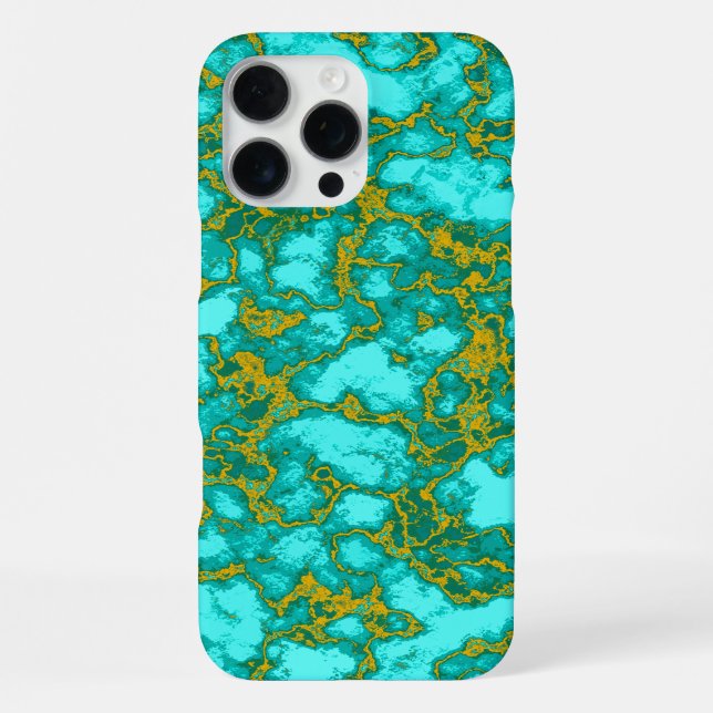 Coque iPhone Motif Turquoise (Verso)