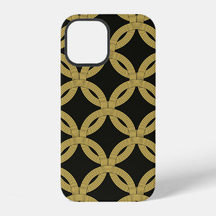 Coque iPhone 12 Motif vintage Art déco. décoration ornement.