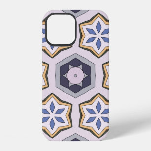 Coque iPhone 12 Motif vintage circulaire sans couture. Décor color