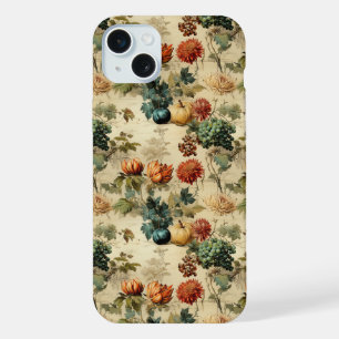 Coque iPhone 15 Plus Motif vintage de Thanksgiving floral (2)