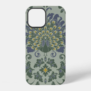 Coque iPhone 12 Motif vintage sans couture avec oiseau romantique