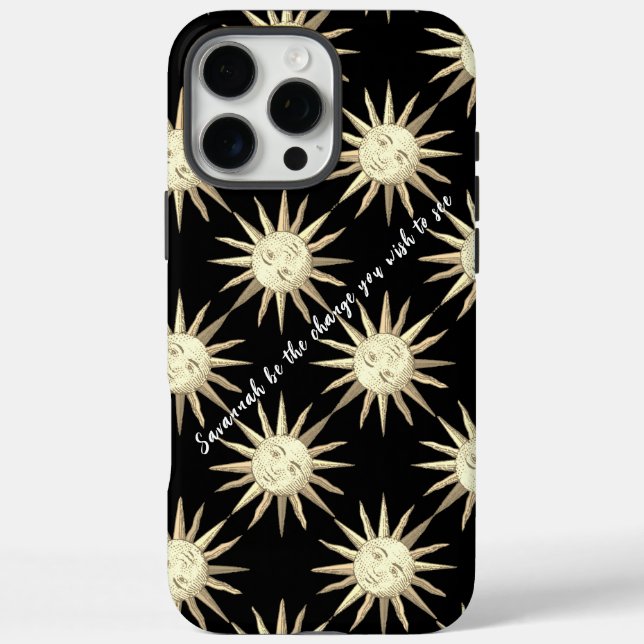 Coque iphone Motif vintage Sun (Verso)