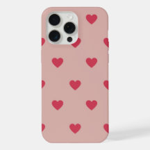 Motif Y2K Cœur Rétro Rose Avec Fond Rose