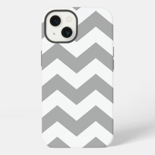 Etui iPhone 13 Motif Zigzag Gris