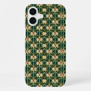 Coque iPhone 16 Plus Motifs botaniques répétitifs