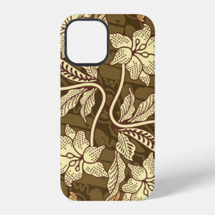 Coque iPhone 12 Motifs de batik indonésiens avec des motifs de flo