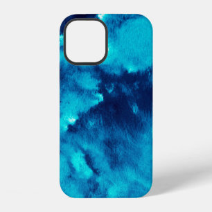 Coque iPhone 12 Motifs de mode fantôme bleu Plash sale Aquarelle