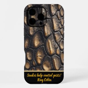 Coque iPhone 16 Pro Max Motifs de peau de serpent scintillants à la lumièr