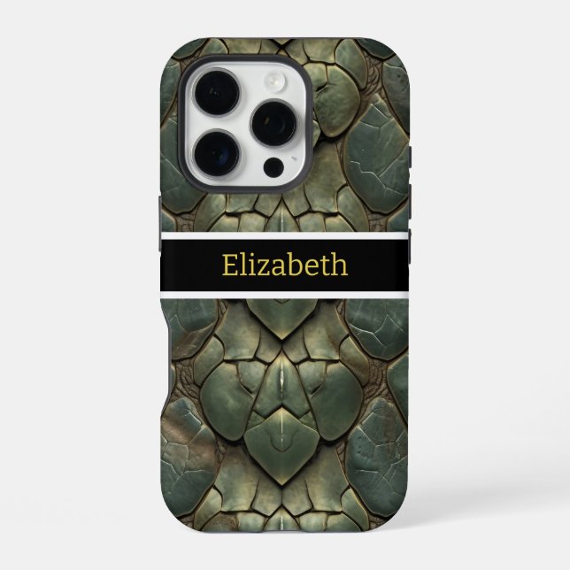 Coque iPhone Motifs de serpent vibrants et complexes (Verso)