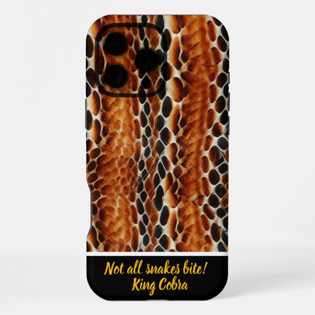 Coque iPhone Motifs étonnants de serpent (Verso)