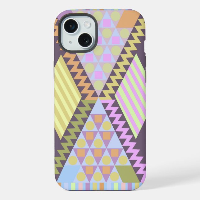 Coque iPhone Motifs Géométriques Mignons (Verso)