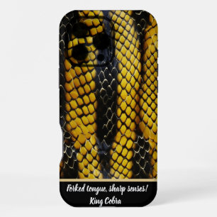 Coque iPhone 16 Pro Max Motifs véreux d'un serpent venimeux