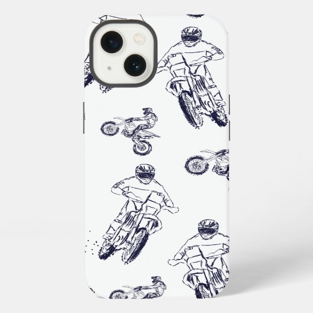 Coque iPhone Moto Cross (Verso)
