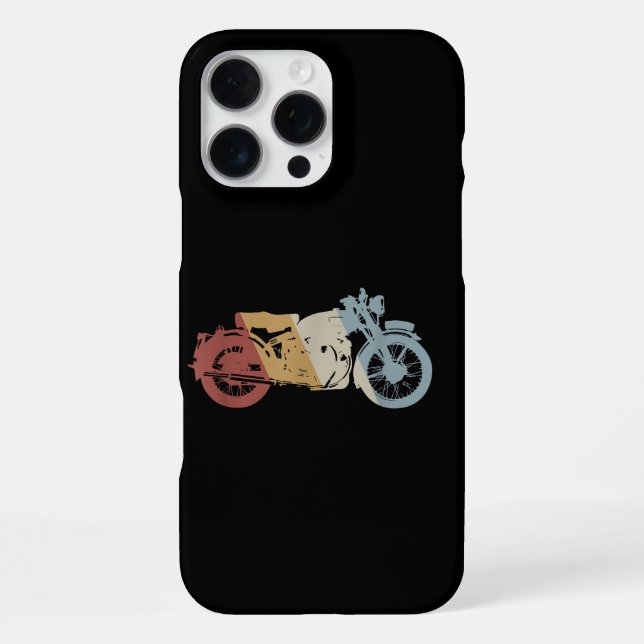 Coque iPhone Moto style rétro Vintage (Verso)