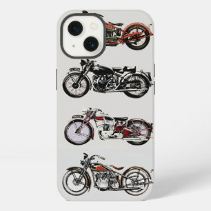 Etui iPhone 13 MOTOS ANCIENNES ,Rouge
