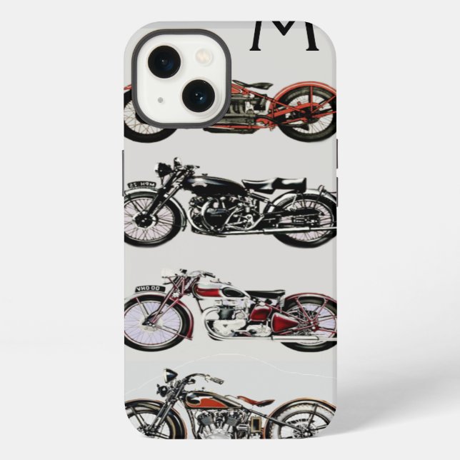 COQUE iPhone MOTOS CLASSIQUES MONOGRAMME (Verso)