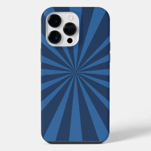 Coque Pour Pour iPhone 14 Pro Max Moulin à vent rayures bleues