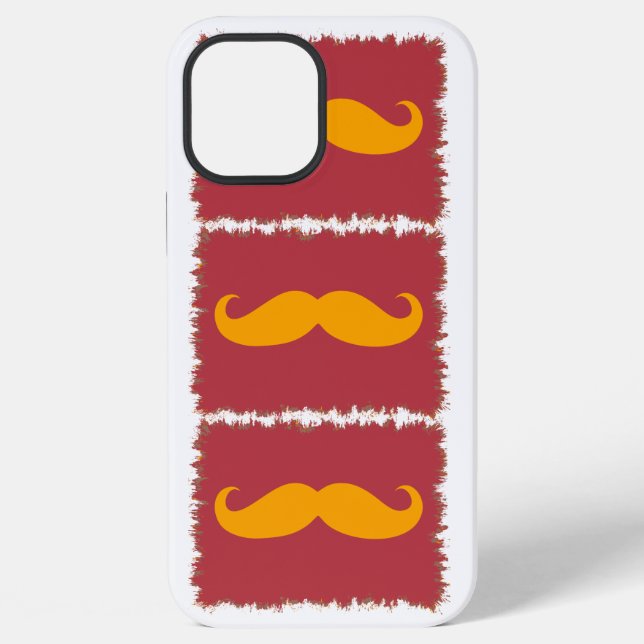 Coque iPhone Moustache drôle (Verso)