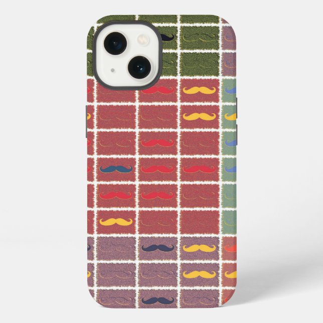 Coque iPhone Moustache Drôle Féminine 2 (Verso)