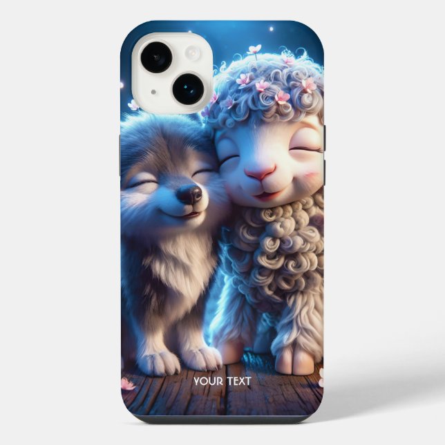 Coque iPhone Moutons Loup Bébés Mignons Fantastiques (Verso)