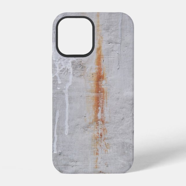 Coque iPhone Mur de béton gris (Verso)